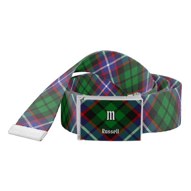 Clan Russell Tartan Belt (Snake)