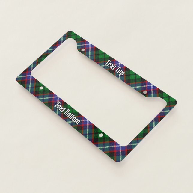 Clan Russell Tartan License Plate Frame (3/4)