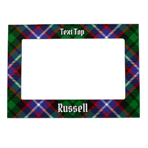 Clan Russell Tartan Magnetic Frame