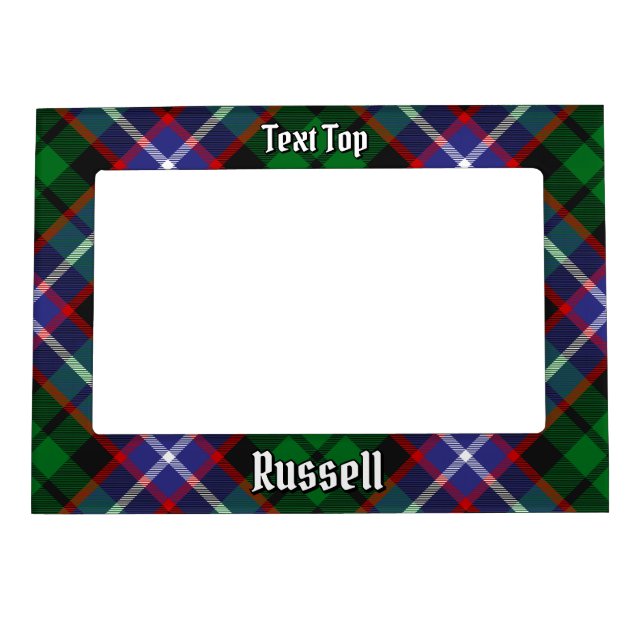 Clan Russell Tartan Magnetic Frame (Front)