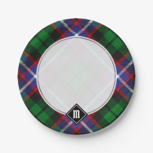 Clan Russell Tartan Paper Plates