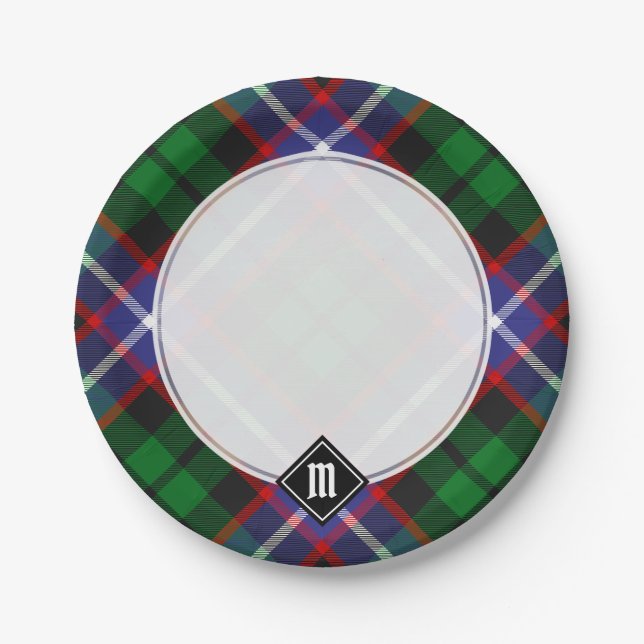 Clan Russell Tartan Paper Plates (Front)