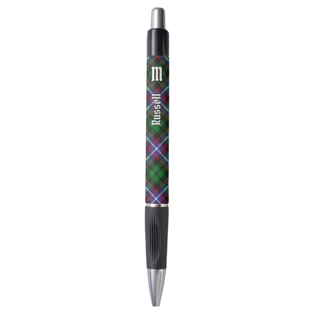 Clan Russell Tartan Pen (Front Vertical)