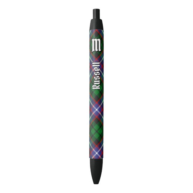 Clan Russell Tartan Pen (Front Vertical)