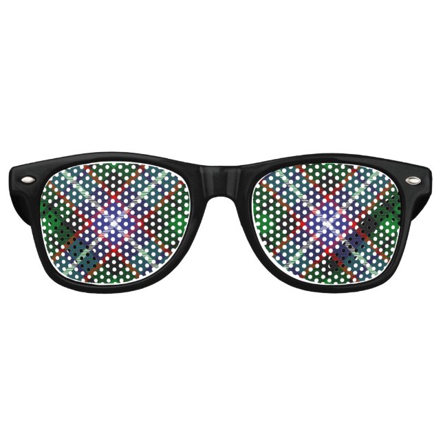 Clan Russell Tartan Retro Sunglasses (Front)