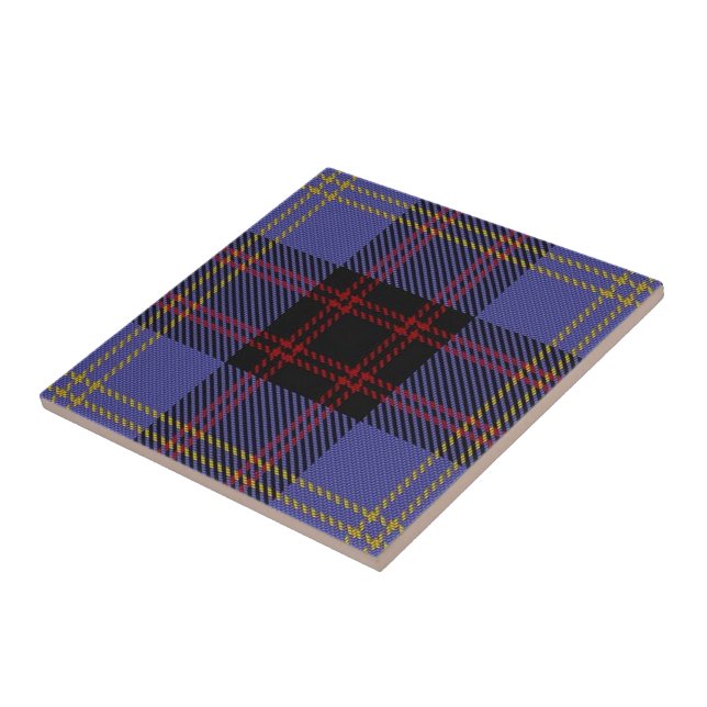 Clan Rutherford Scottish Expressions Tartan Ceramic Tile (Side)