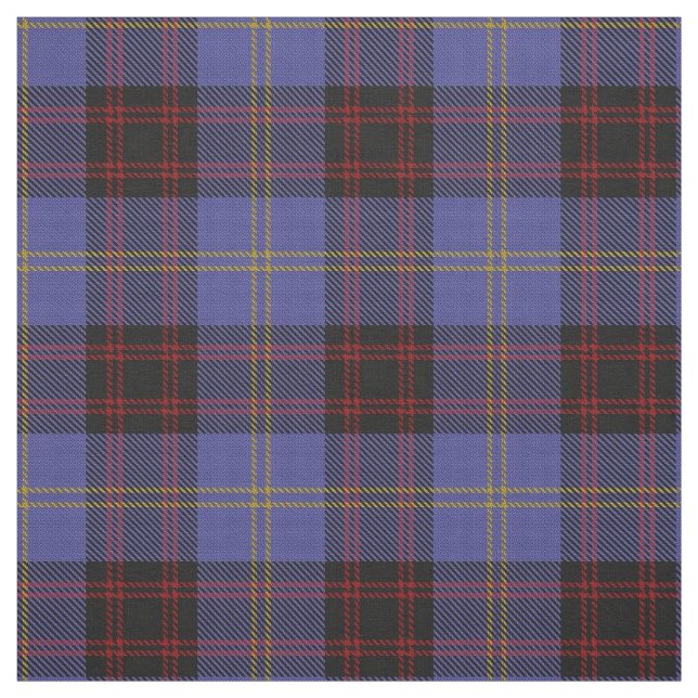 Clan Rutherford Scottish Tartan Plaid Fabric (Swatch)