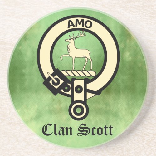 Clan Scott Crest Badge Coaster