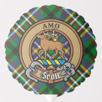 Clan Scott Crest over Green Tartan Balloon