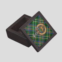 Clan Scott Crest over Green Tartan Gift Box
