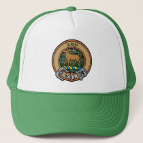 Clan Scott Crest over Green Tartan Trucker Hat