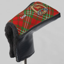 Clan Scott Crest over Red Tartan Golf Head Cover
