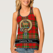 Clan Scott Crest over Red Tartan Tank Top