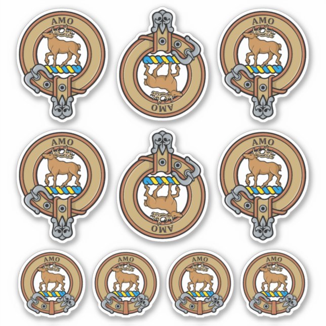 Clan Scott Crest Sticker Set (Front)