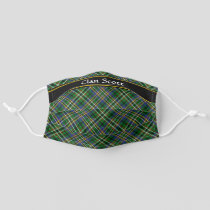 Clan Scott Green Tartan Adult Cloth Face Mask