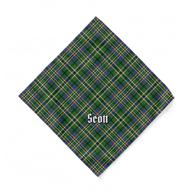 Clan Scott Green Tartan Bandana (Front)