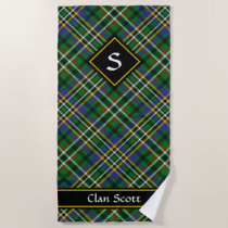 Clan Scott Green Tartan Beach Towel