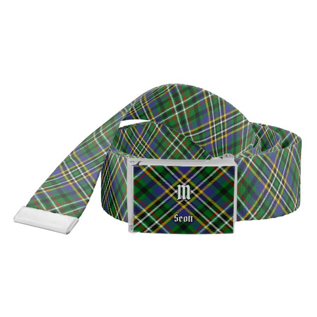 Clan Scott Green Tartan Belt (Snake)