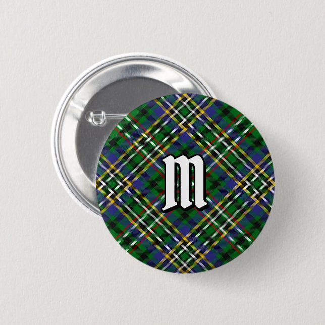Clan Scott Green Tartan Button (Front & Back)