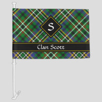Clan Scott Green Tartan Car Flag