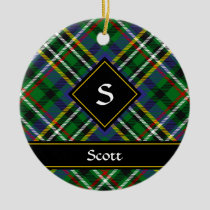 Clan Scott Green Tartan Ceramic Ornament