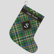 Clan Scott Green Tartan Christmas Stocking