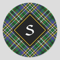 Clan Scott Green Tartan Classic Round Sticker