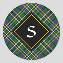 Clan Scott Green Tartan Classic Round Sticker