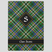 Clan Scott Green Tartan Clipboard