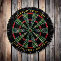 Clan Scott Green Tartan Dart Board