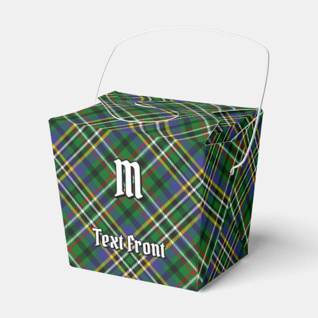 Clan Scott Green Tartan Favor Box (Front Side)
