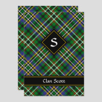 Clan Scott Green Tartan Invitation