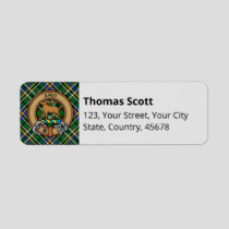 Clan Scott Green Tartan Label