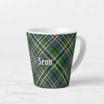 Clan Scott Green Tartan Latte Mug