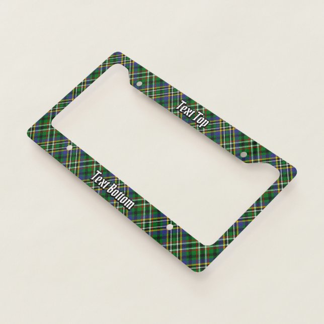 Clan Scott Green Tartan License Plate Frame (3/4)