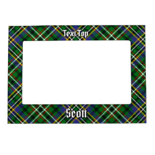 Clan Scott Green Tartan Magnetic Frame