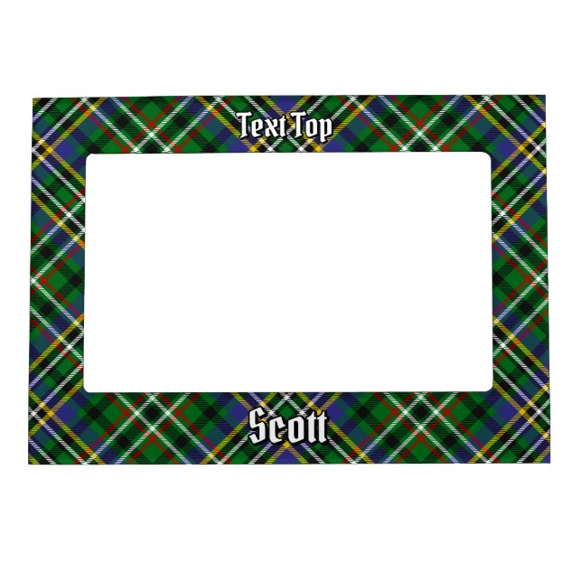 Clan Scott Green Tartan Magnetic Frame (Front)