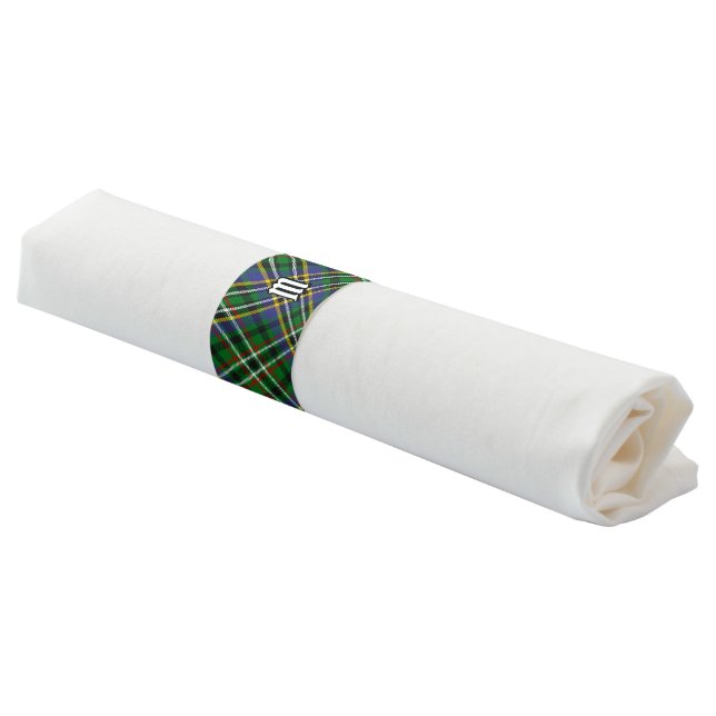 Clan Scott Green Tartan Napkin Bands (Angled)