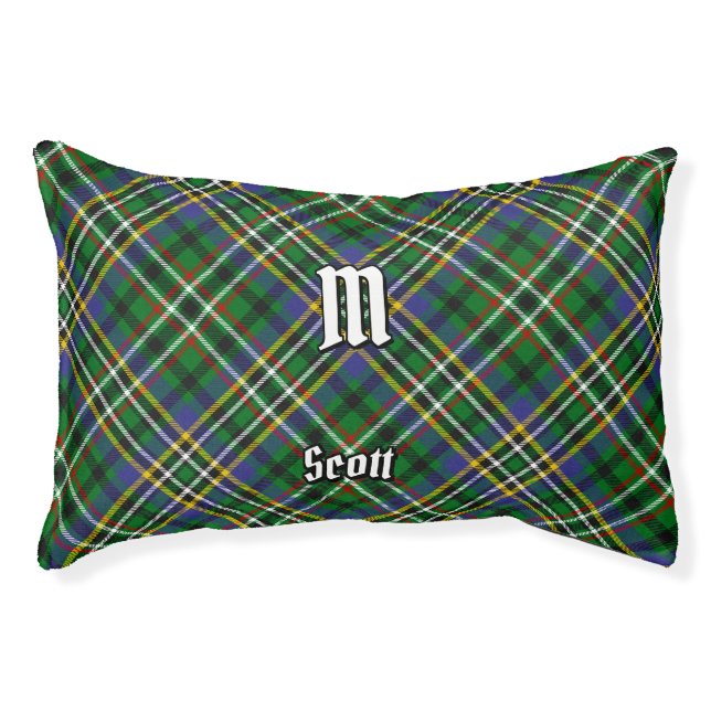 Clan Scott Green Tartan Pet Bed (Front)