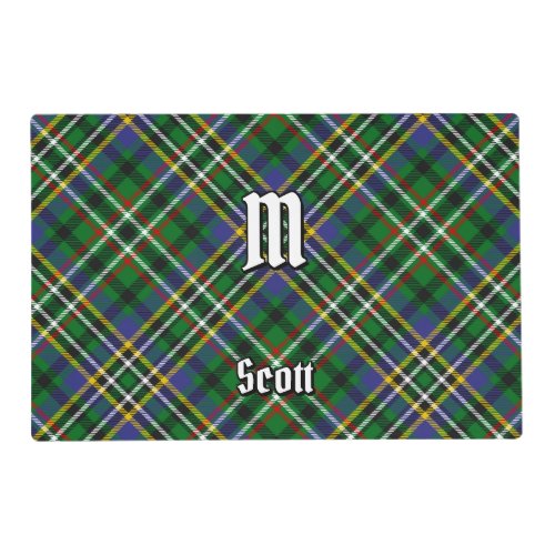 Clan Scott Green Tartan Placemat