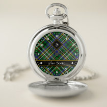 Clan Scott Green Tartan Pocket Watch