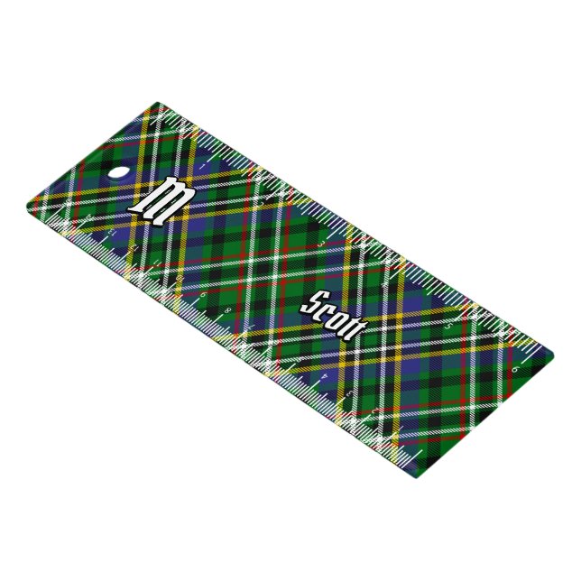 Clan Scott Green Tartan Ruler (Angled)