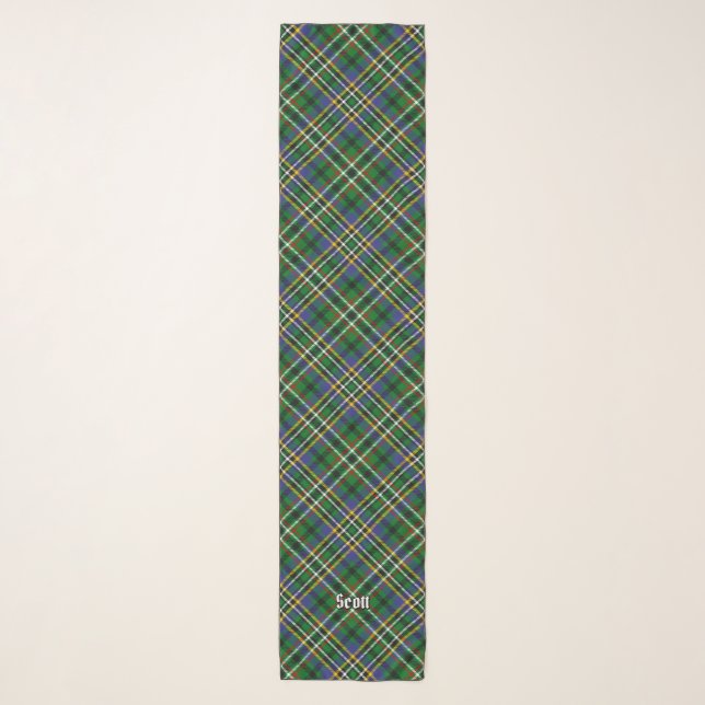Clan Scott Green Tartan Scarf (Front)