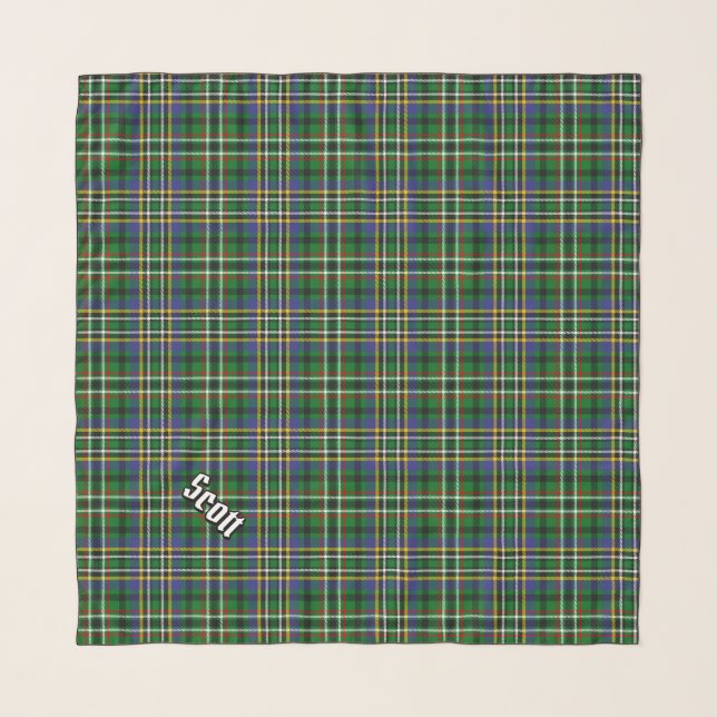 Clan Scott Green Tartan Scarf (Front (Horizontal))