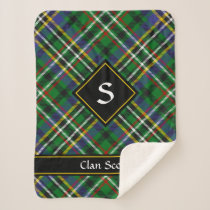 Clan Scott Green Tartan Sherpa Blanket