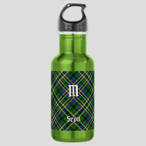 Clan Scott Green Tartan Stainless Steel Water Bottle