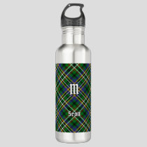 Clan Scott Green Tartan Stainless Steel Water Bottle