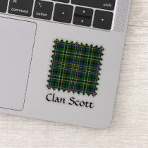 Clan Scott Green Tartan Sticker