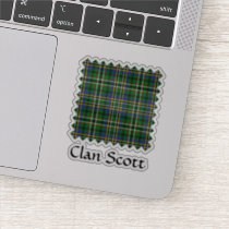 Clan Scott Green Tartan Sticker