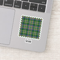 Clan Scott Green Tartan Sticker